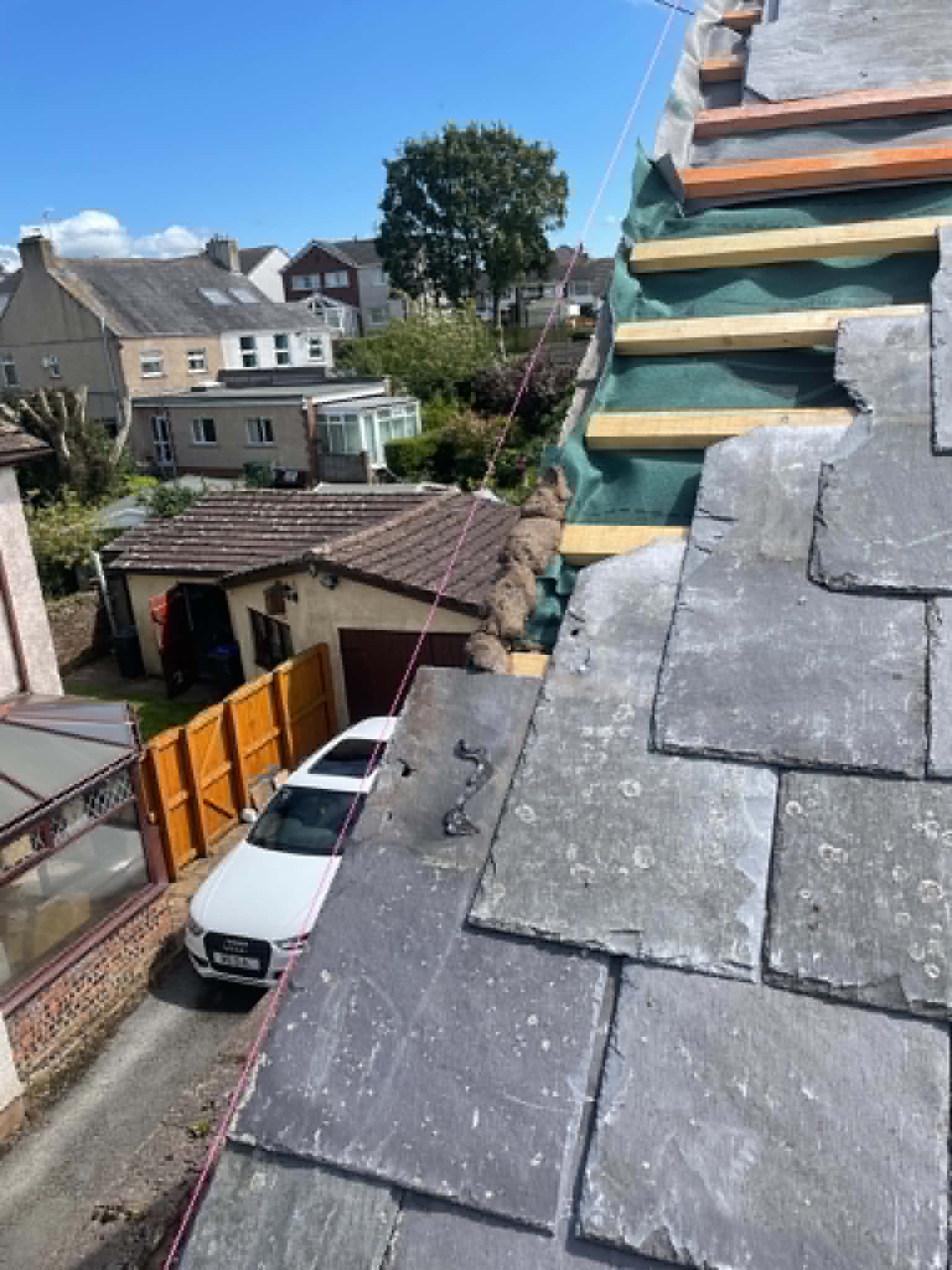 Roofing work