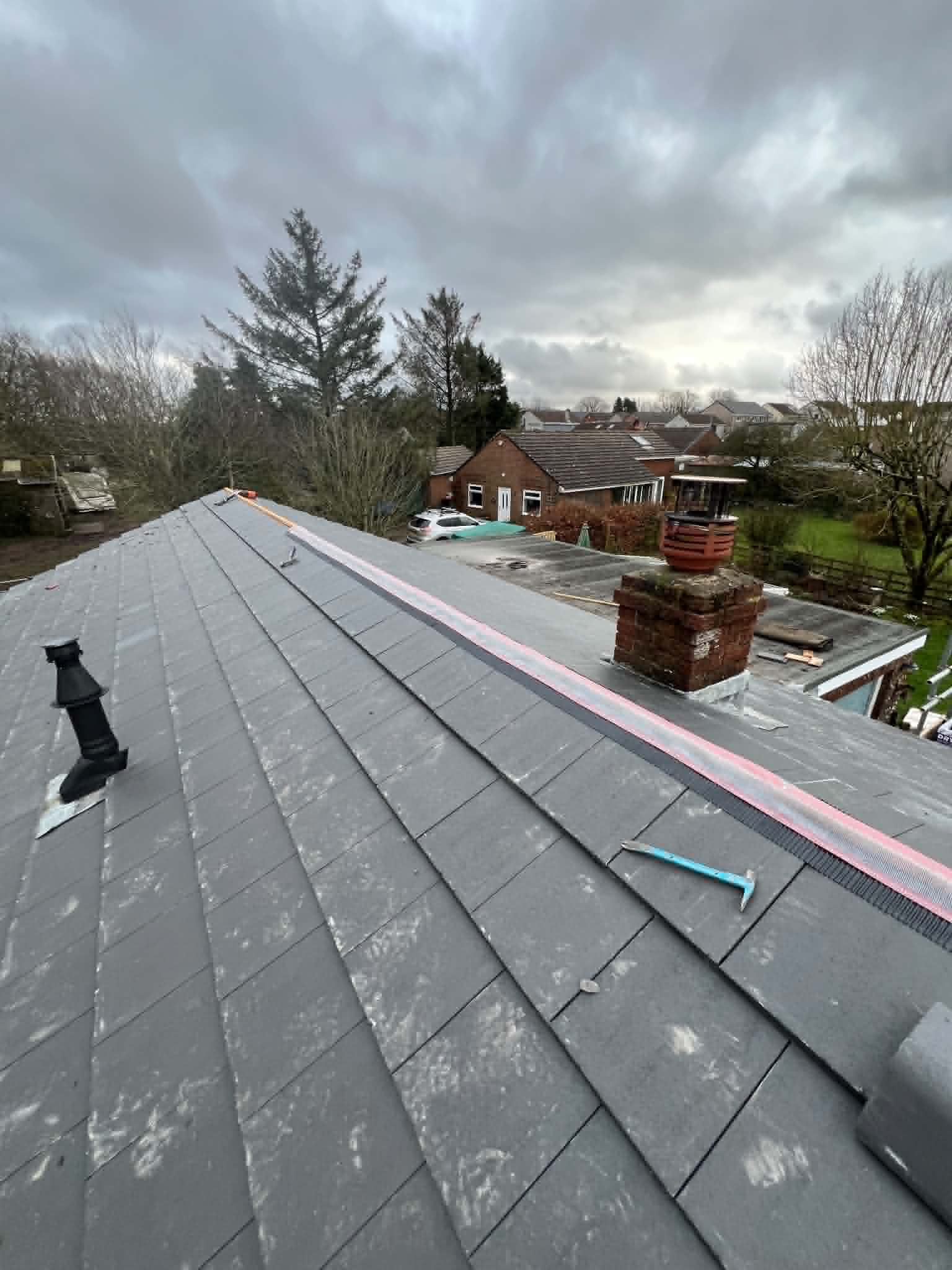 Roofing work