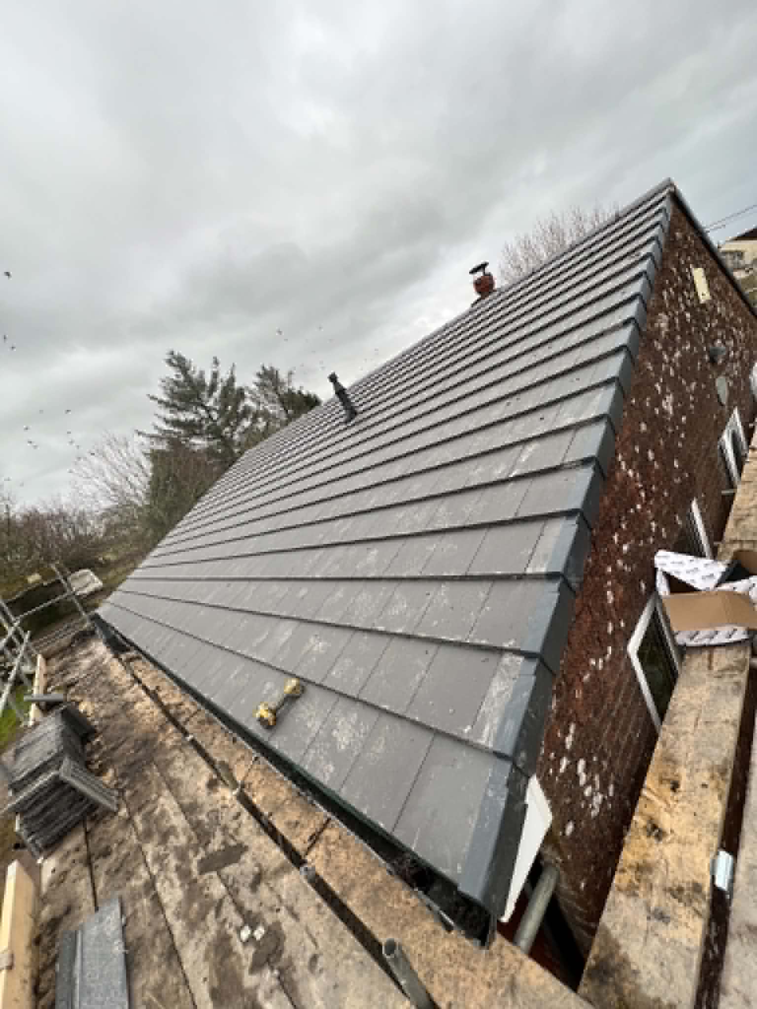 Roofing work