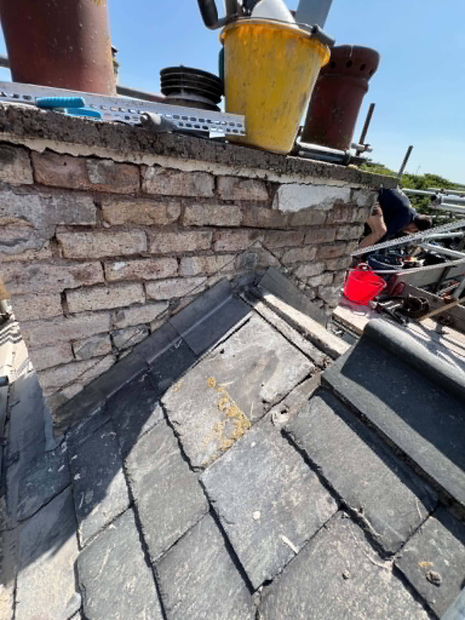 Roofing work