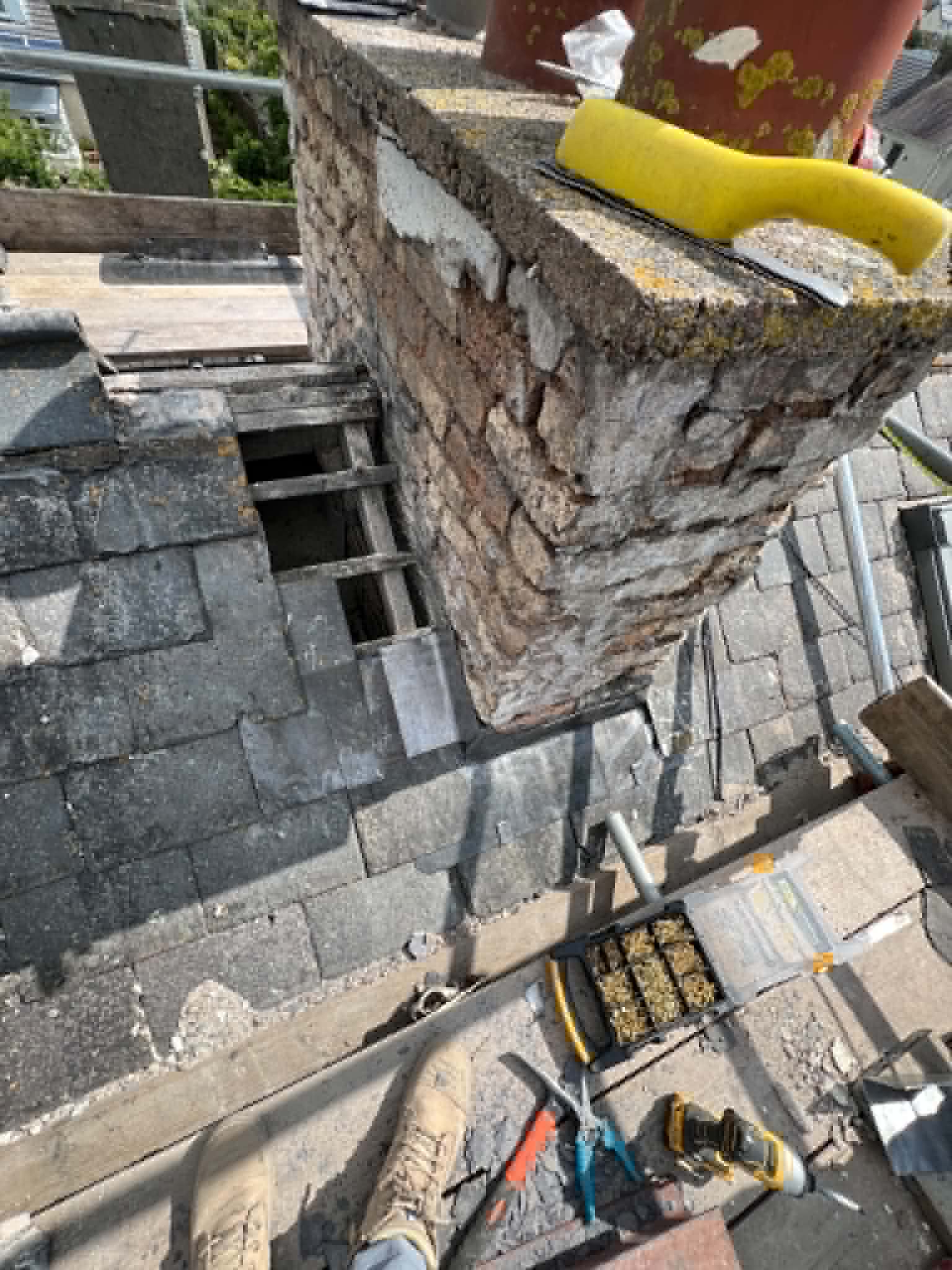 Roofing work